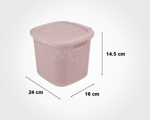سبد رخت دربدار کوچک طرح بافت لیمون کد ۲۱۳۵