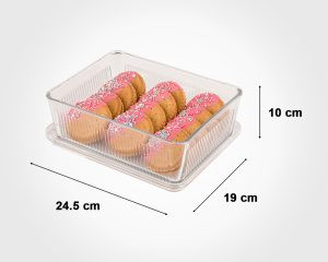 شکلات خوری شیشه ای دربدار لیمون کد 2341