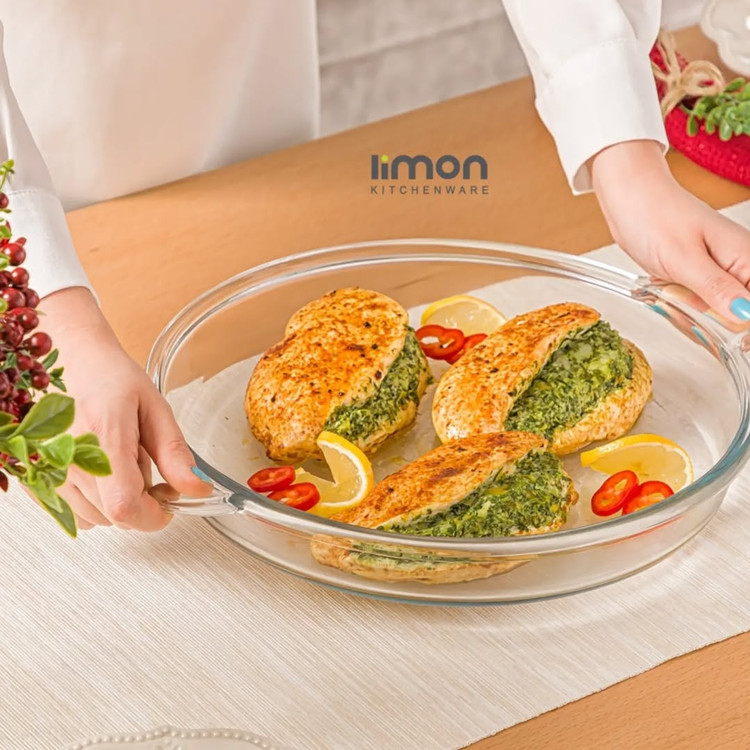 تابه گرد شیشه ای ۳.۴ لیتر لیمون کد ۲۲۳۶