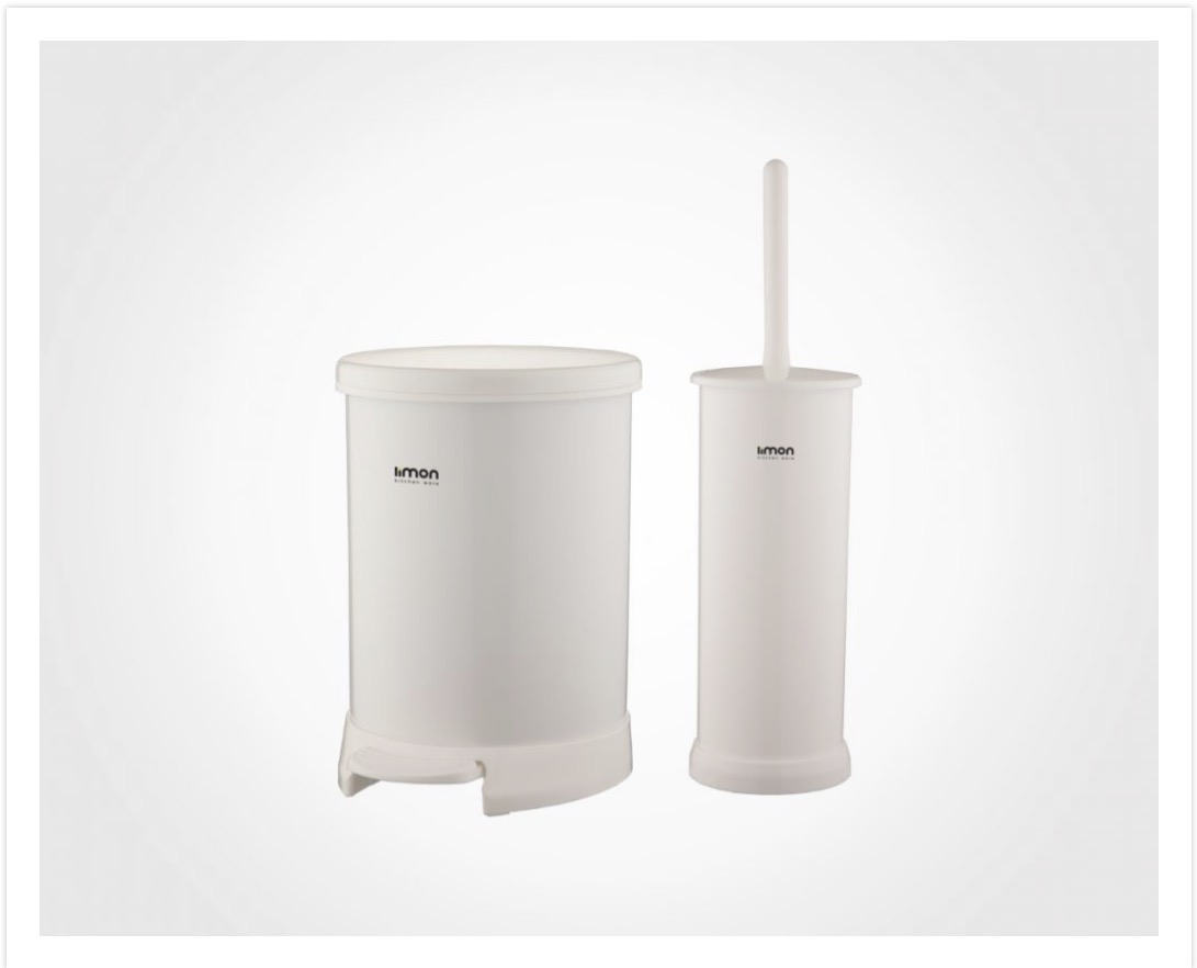 سطل و فرچه درب رنگی لیمون کد 1298