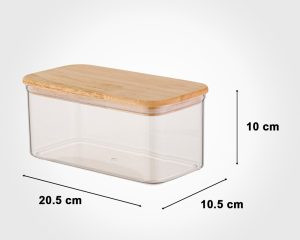 بانکه مستطیل سارینا سایز۳ درب چوبی لیمون کد 2202