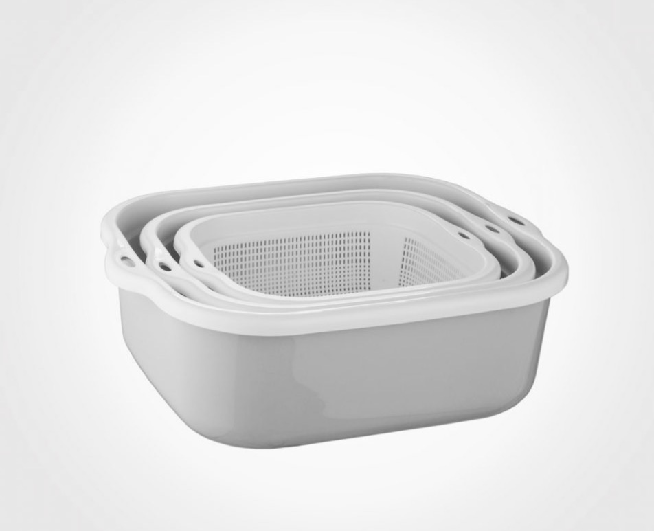 سرویس ۶ پارچه آبکش و لگن نسیم لیمون کد 278