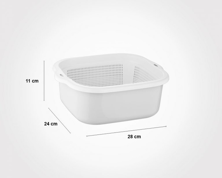 سرویس ۸ پارچه آبکش و لگن نسیم لیمون کد 026