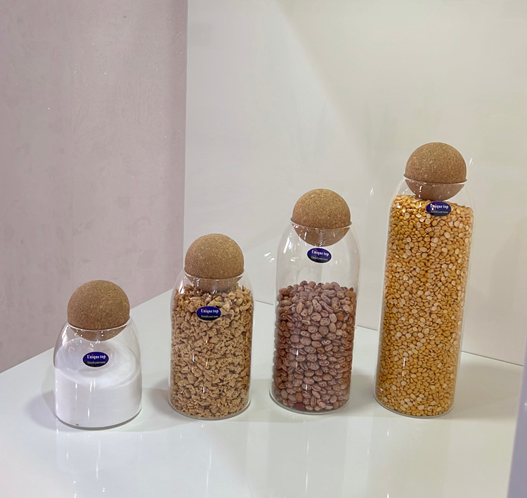ست بانکه ۴ عددی درب توپی چوب پنبه