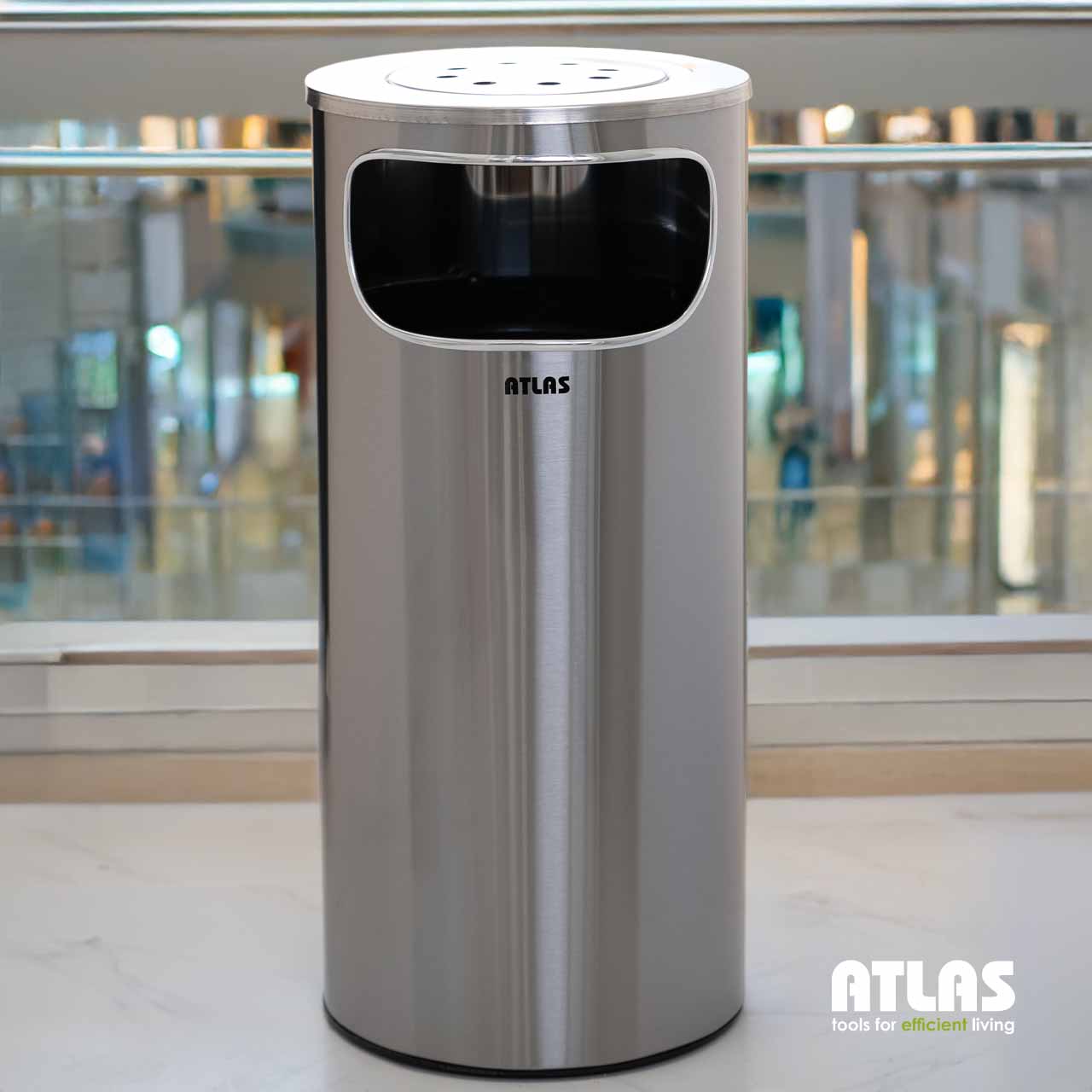 سطل استیل جاسیگاری دار اطلس مدل هانیس