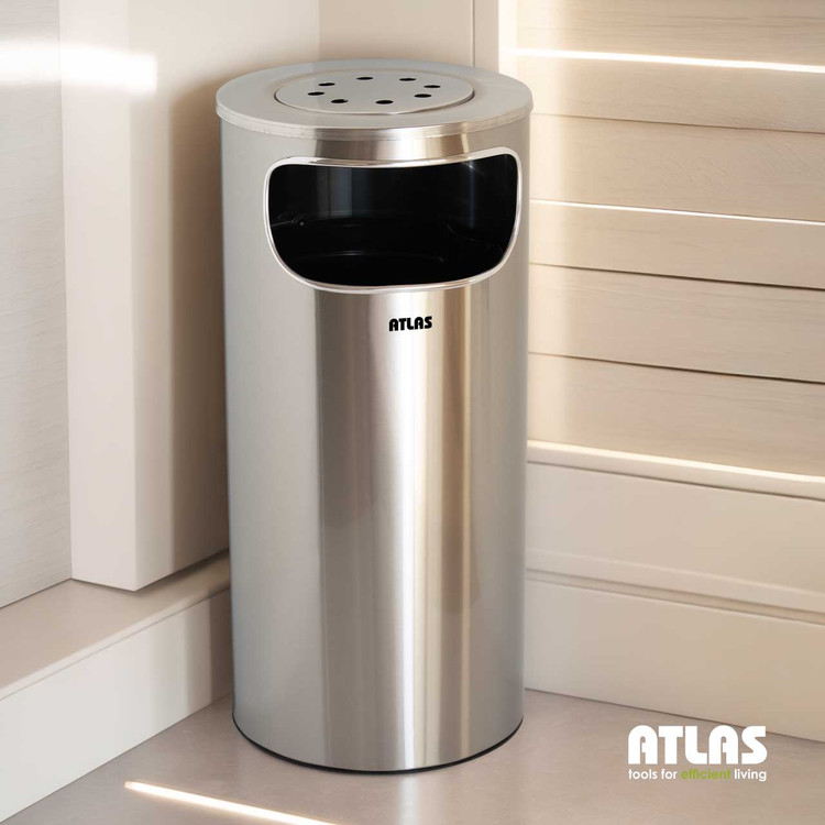سطل استیل جاسیگاری دار اطلس مدل هانیس