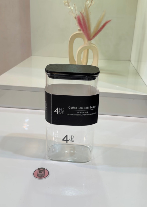 بانکه مستطیل پیرکس درب بامبو 4home