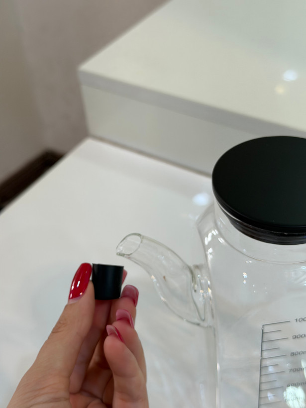 روغنریز مربع پیرکس درب مشکی 4home