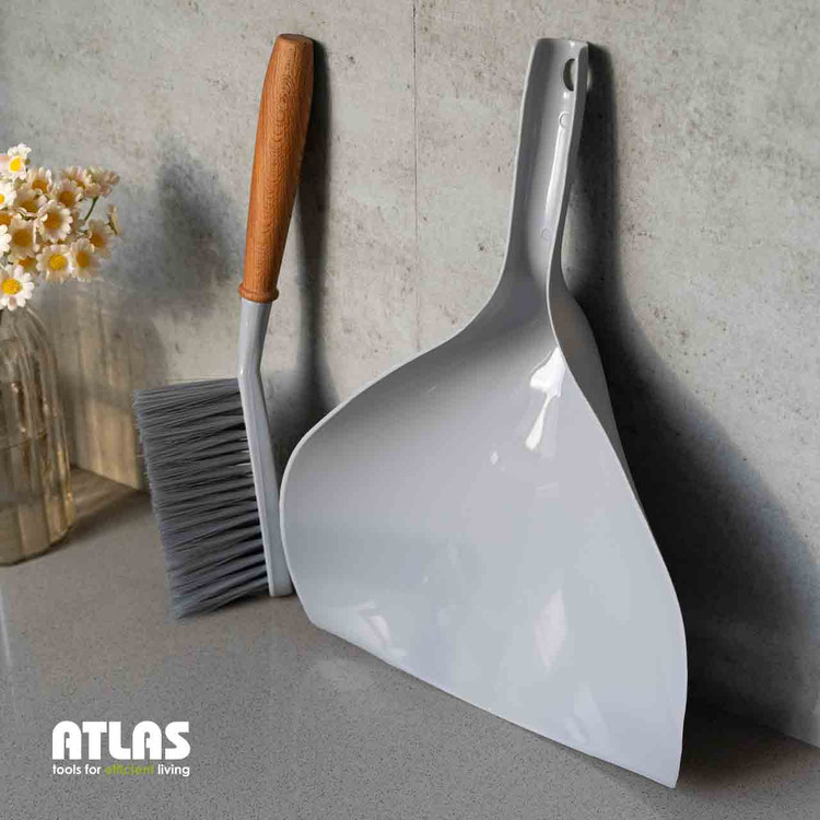 جارو خاک انداز دسته چوب اطلس مدل دینا